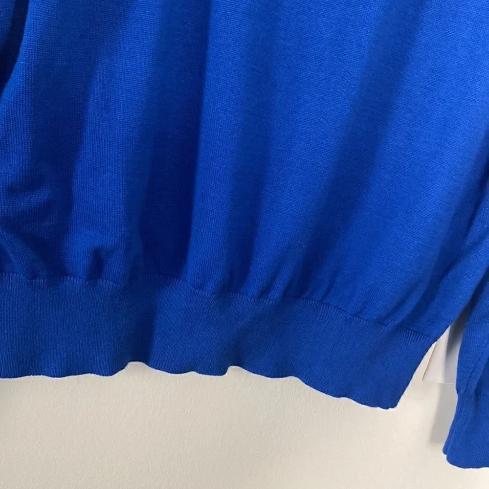 Paul Frederick Supima Cotton 1/4 Zip Sweater M